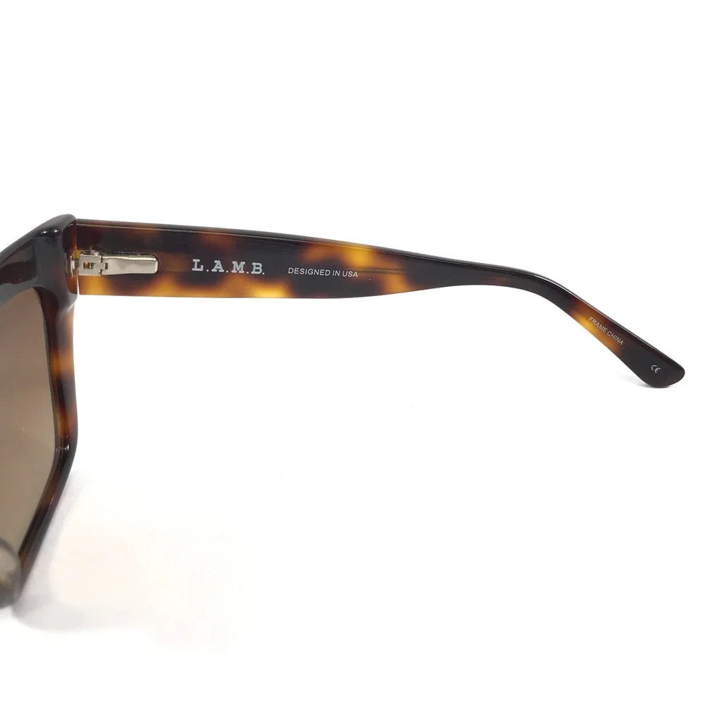 L.A.M.B. Sunglasses LA513 TOR Tortoise Square Frames with Brown Lenses 56-16-135